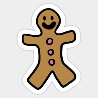 Christmas gingerbread man Sticker